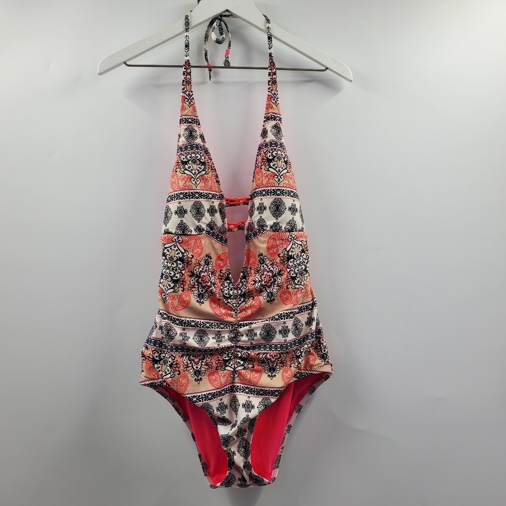 BECCA Rebecca Virtue Boho High Neck Halter Swim